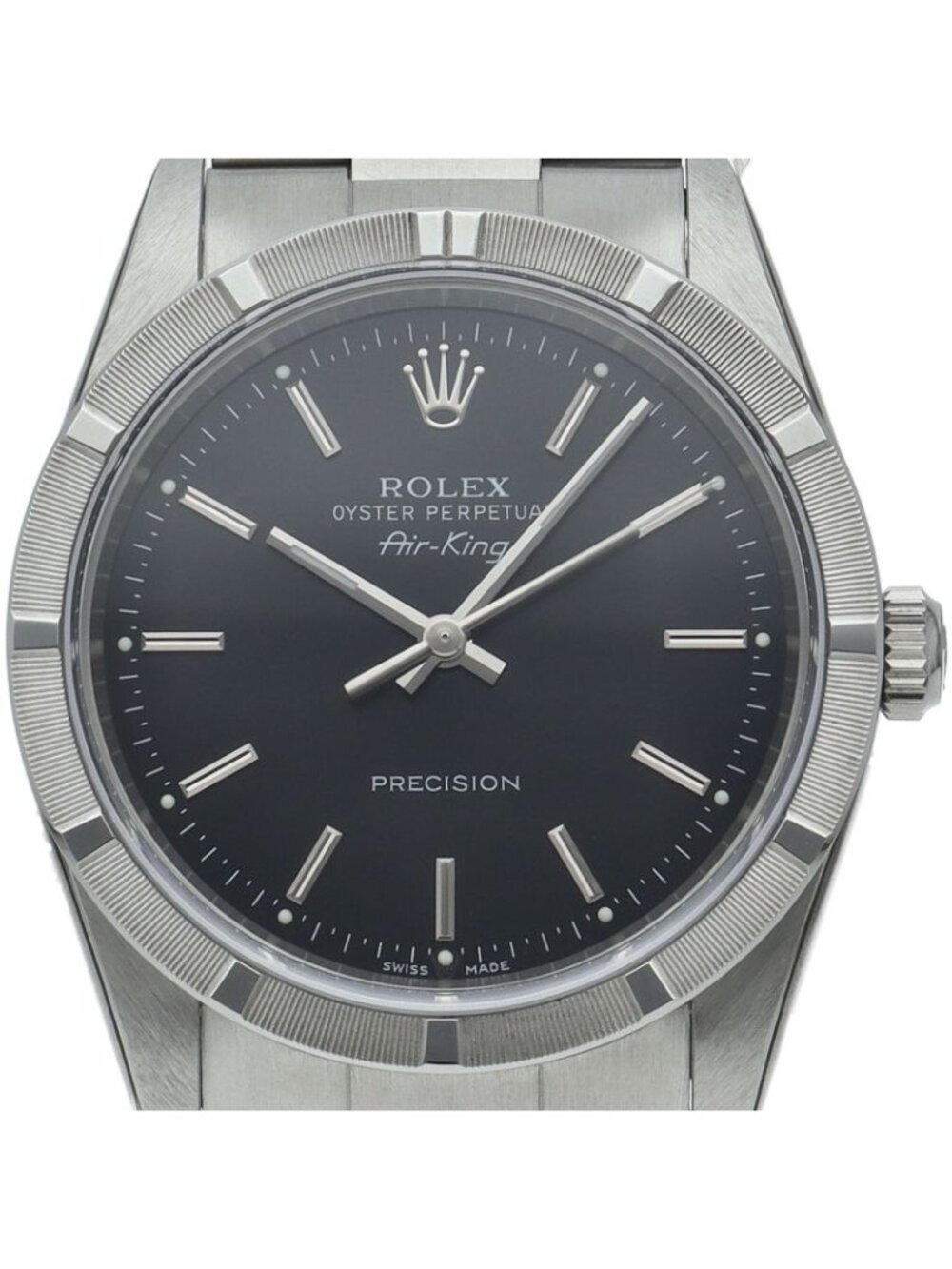 Rolex Air King SS Watch Black